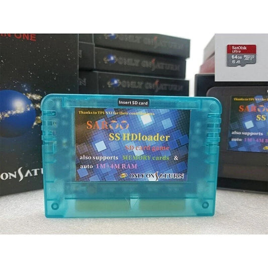 New SAROO SS HDloader Game Reader Cartridge Fast Reading Card Support SD TF Memory Cards Play Games Without CD for SS Console